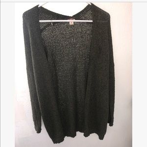 Mossimo Army Green Cardigan